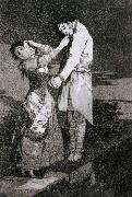 Francisco de goya y Lucientes Out hunting for teeth Spain oil painting artist